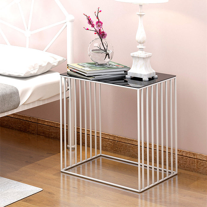 Modern Bedside Cabinet Iron Nightstand for Bedroom , 18"W X 19.5"H