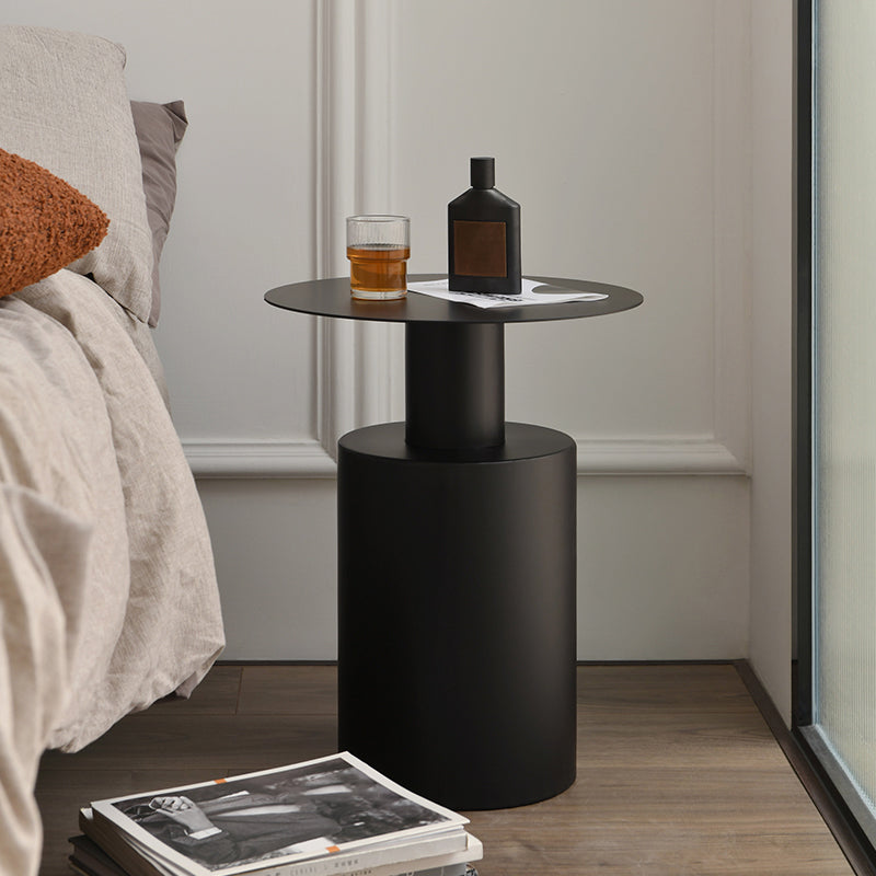 Metal Bedside Cabinet Industrial Accent Table Nightstand for Bedroom