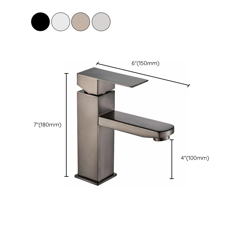 Contemporary Style Faucets One Lever Handles Vessel Sink Bathroom Faucet