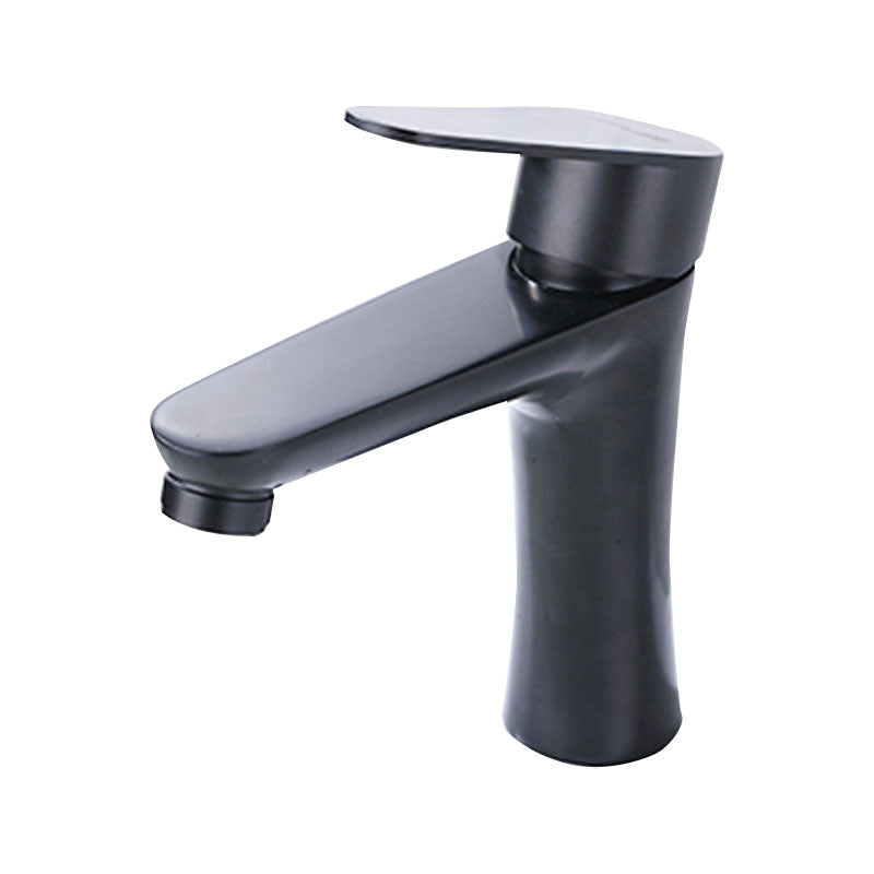 Contemporary Stainless Steel Vessel Faucet Lever Handles Low Arc Vessel Faucet