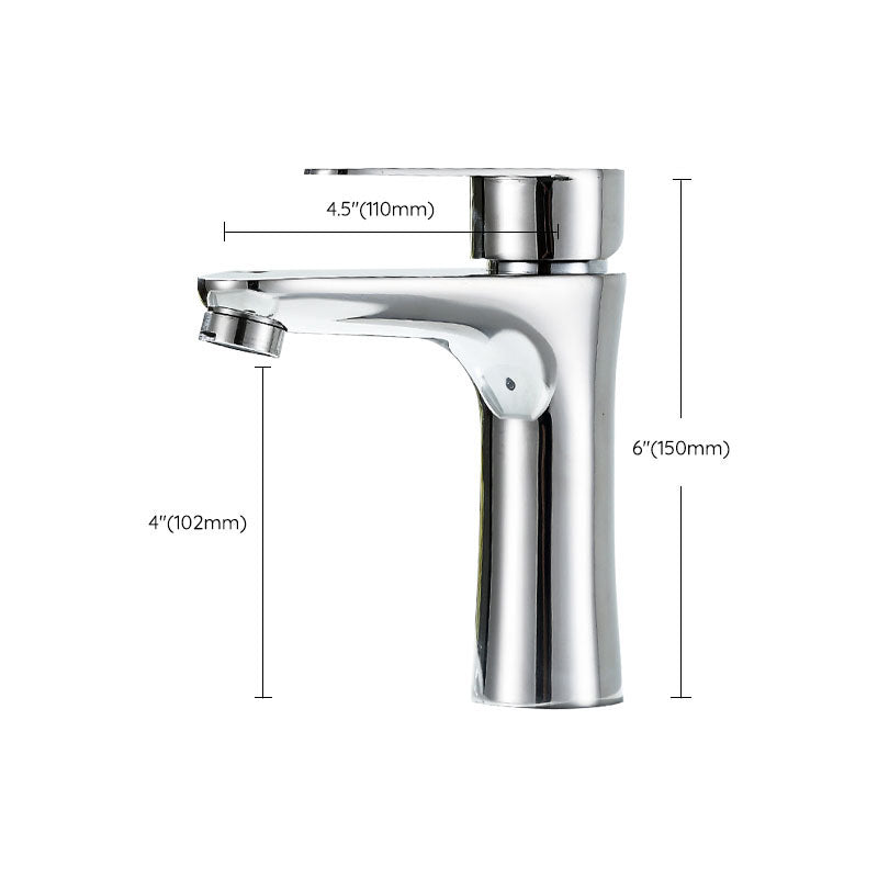 Contemporary Stainless Steel Vessel Faucet Lever Handles Low Arc Vessel Faucet