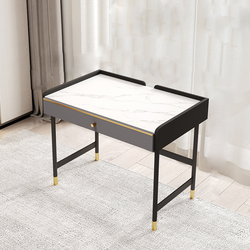 Rectangle Sintered Stone Writing Table Modern Storage Office Desk