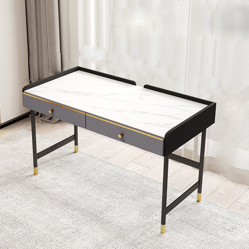 Rectangle Sintered Stone Writing Table Modern Storage Office Desk