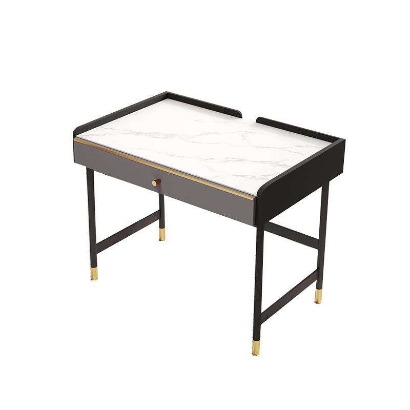 Rectangle Sintered Stone Writing Table Modern Storage Office Desk