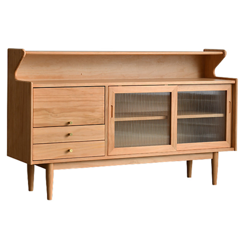 Modern Sideboard Buffet Cabinets Sliding Door Buffet Table with 2-Drawer and 3-Door