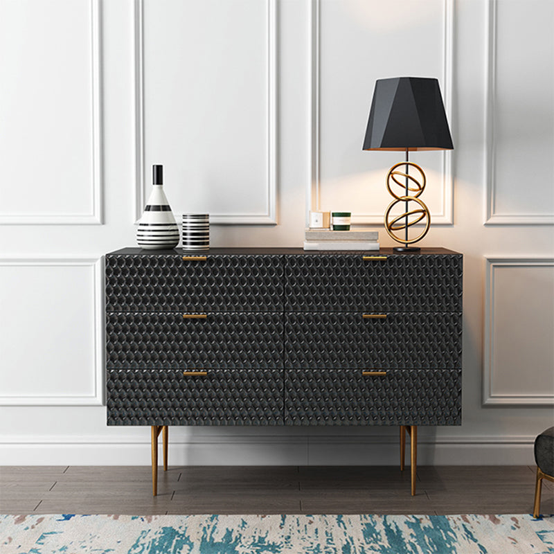 Modern Sideboard Buffet 6-Drawer Sideboard Table for Living Room