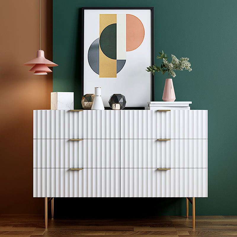 Modern Sideboard Buffet 6-Drawer Sideboard Table for Living Room