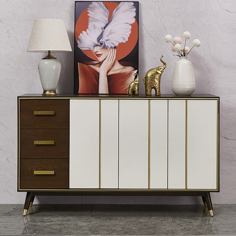 3-drawer Buffet Sideboard with Adjustable Shelving Modern Buffet Server