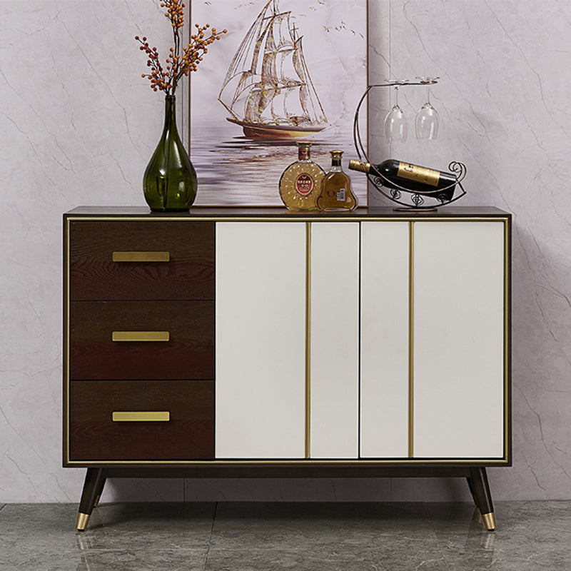 3-drawer Buffet Sideboard with Adjustable Shelving Modern Buffet Server