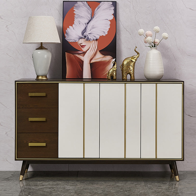 3-drawer Buffet Sideboard with Adjustable Shelving Modern Buffet Server