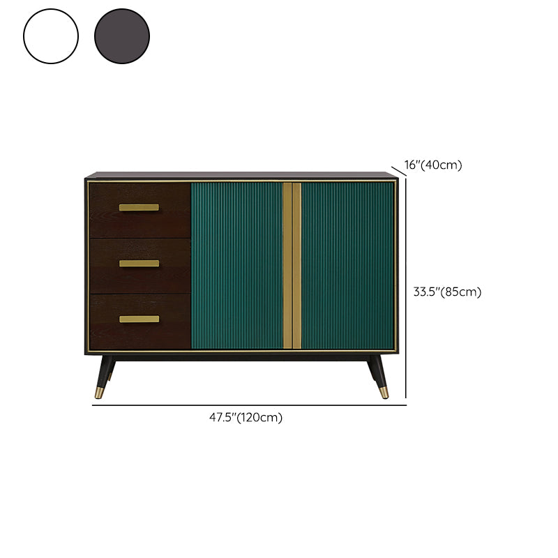 3-drawer Buffet Sideboard with Adjustable Shelving Modern Buffet Server