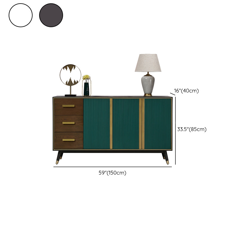 3-drawer Buffet Sideboard with Adjustable Shelving Modern Buffet Server