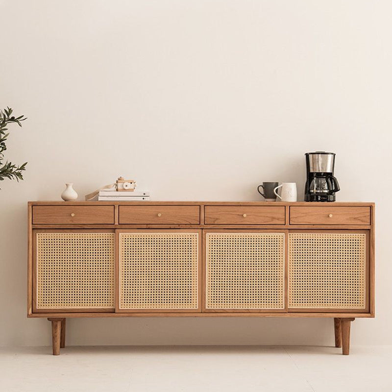 Rectangle Home Sideboard Cabinet Farmhouse Wooden Storage Sideboard