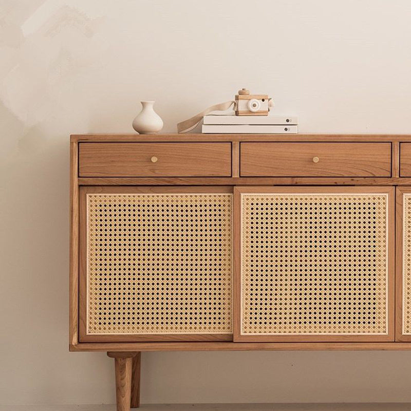 Rectangle Home Sideboard Cabinet Farmhouse Wooden Storage Sideboard