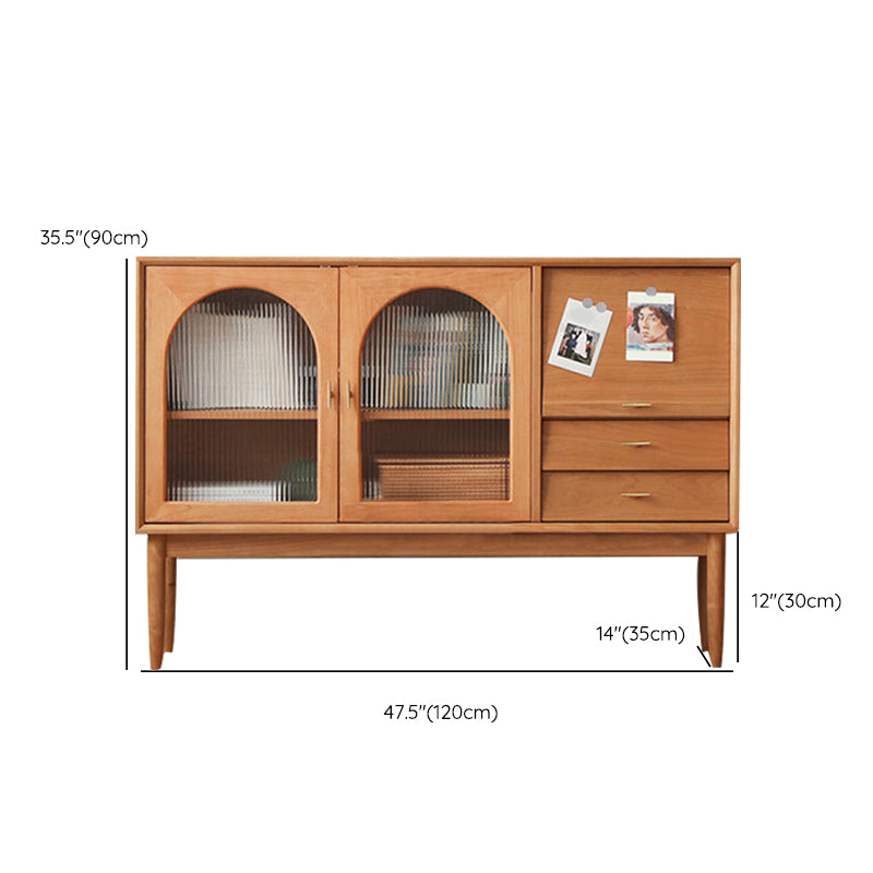 Modern Style Rectangle Side Board Home Wooden Sideboard Cabinet