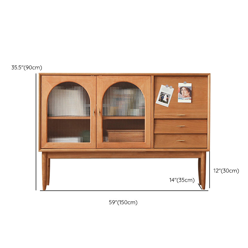 Modern Style Rectangle Side Board Home Wooden Sideboard Cabinet