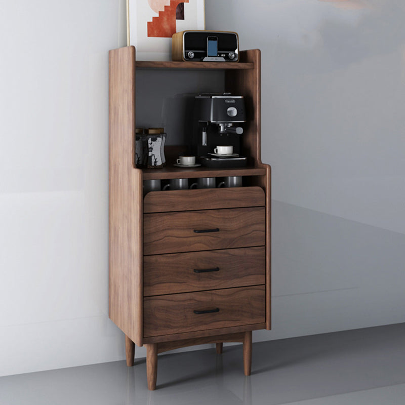 Wooden Sideboard Contemporary Style Home Side Board with Drawers