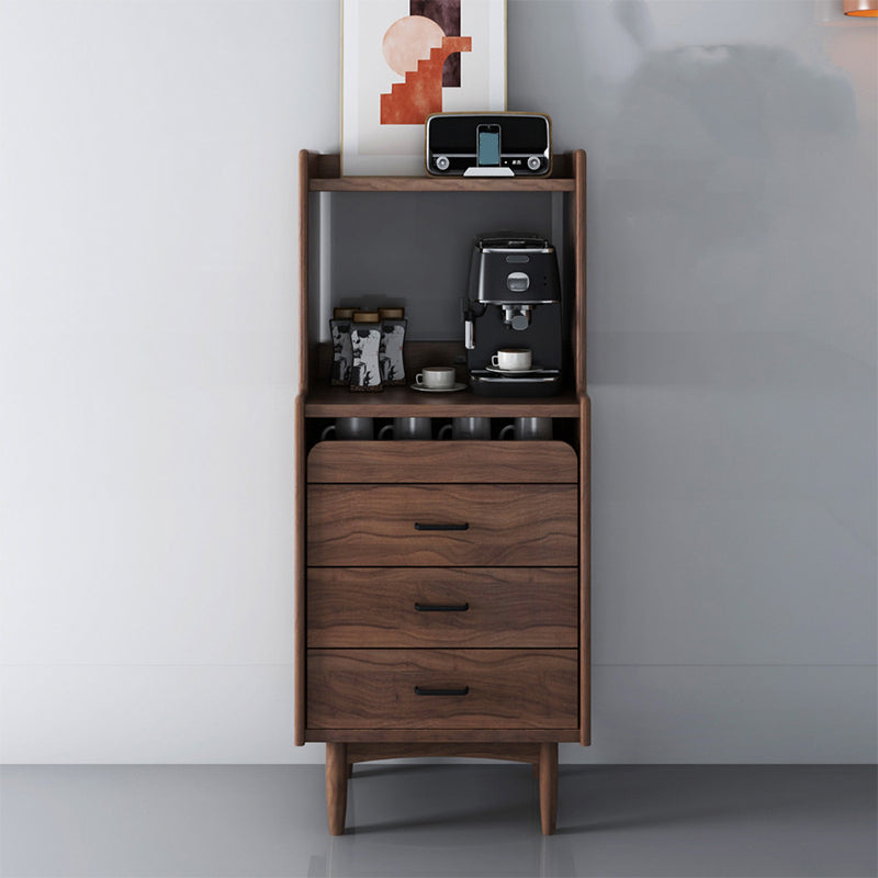 Wooden Sideboard Contemporary Style Home Side Board with Drawers