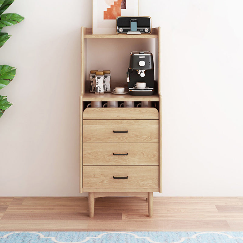 Wooden Sideboard Contemporary Style Home Side Board with Drawers