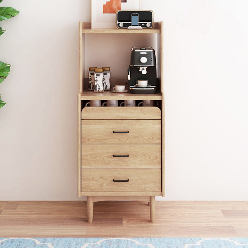 Wooden Sideboard Contemporary Style Home Side Board with Drawers