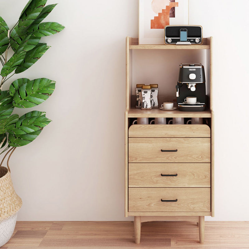 Wooden Sideboard Contemporary Style Home Side Board with Drawers