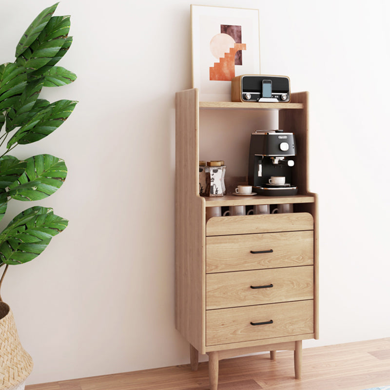 Wooden Sideboard Contemporary Style Home Side Board with Drawers