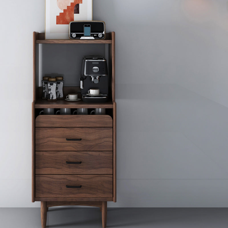 Wooden Sideboard Contemporary Style Home Side Board with Drawers