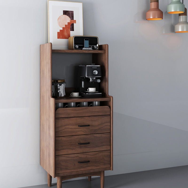 Wooden Sideboard Contemporary Style Home Side Board with Drawers