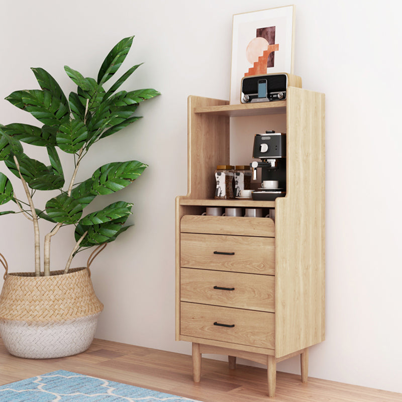 Wooden Sideboard Contemporary Style Home Side Board with Drawers