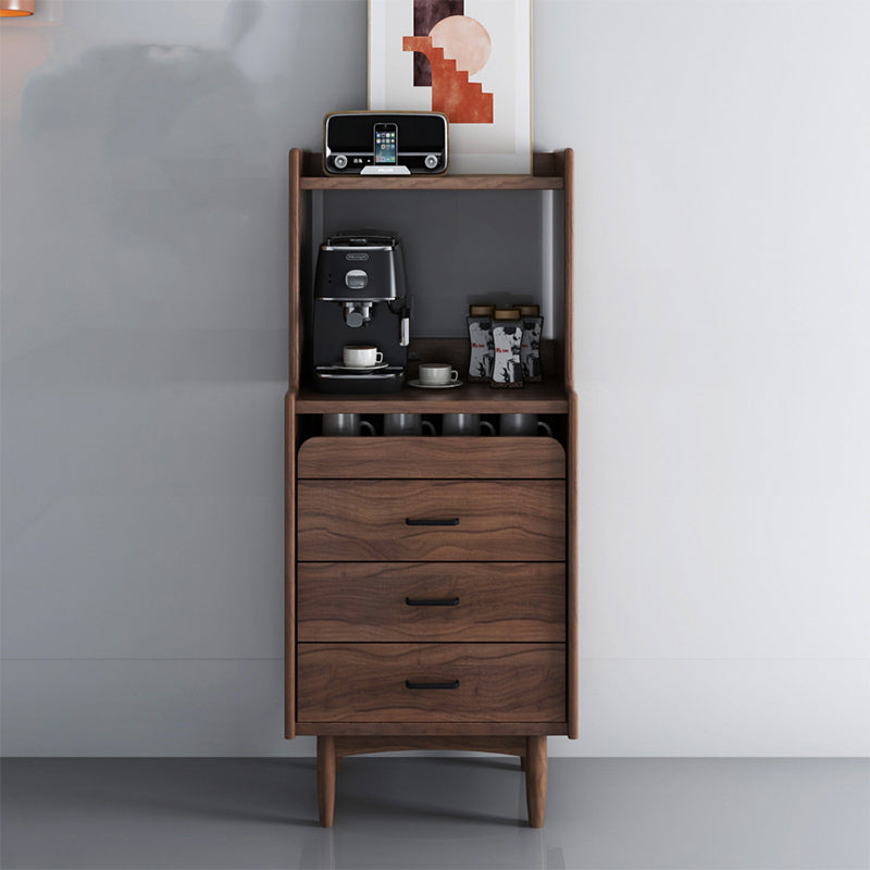 Wooden Sideboard Contemporary Style Home Side Board with Drawers