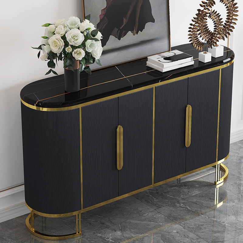 Luxury Style Home Storage Sideboard Sintered Stone Home Sideboard