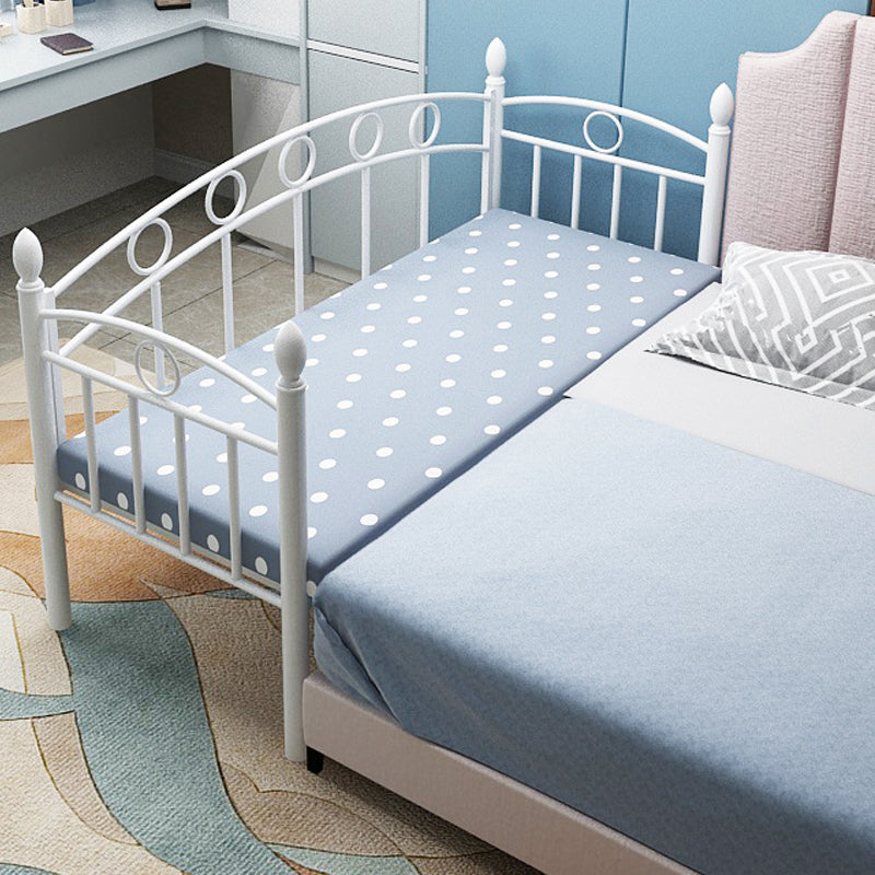 Contemporary Metal Standard Kids Bed Headboard Bed with Guardrail