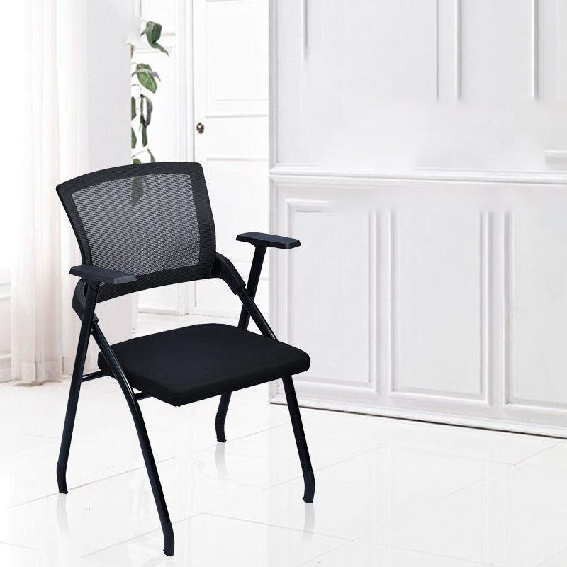 Modern Breathable AirGrid Arm Chair Microfiber Black Conference Office Chair