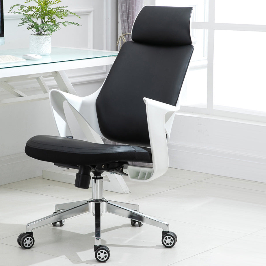 Contemporary Office Chair Fixed Arms Adjustable Seat Height Managers Chair