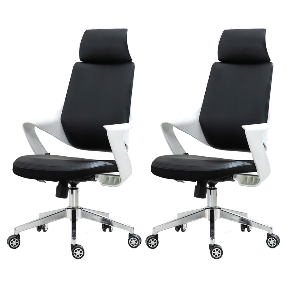 Contemporary Office Chair Fixed Arms Adjustable Seat Height Managers Chair