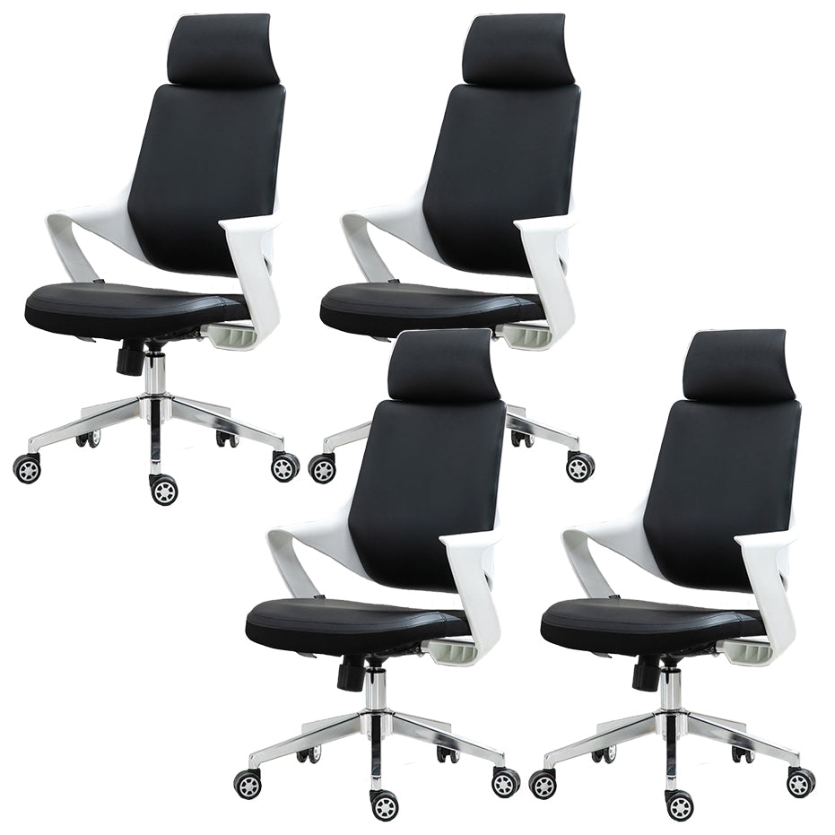 Contemporary Office Chair Fixed Arms Adjustable Seat Height Managers Chair