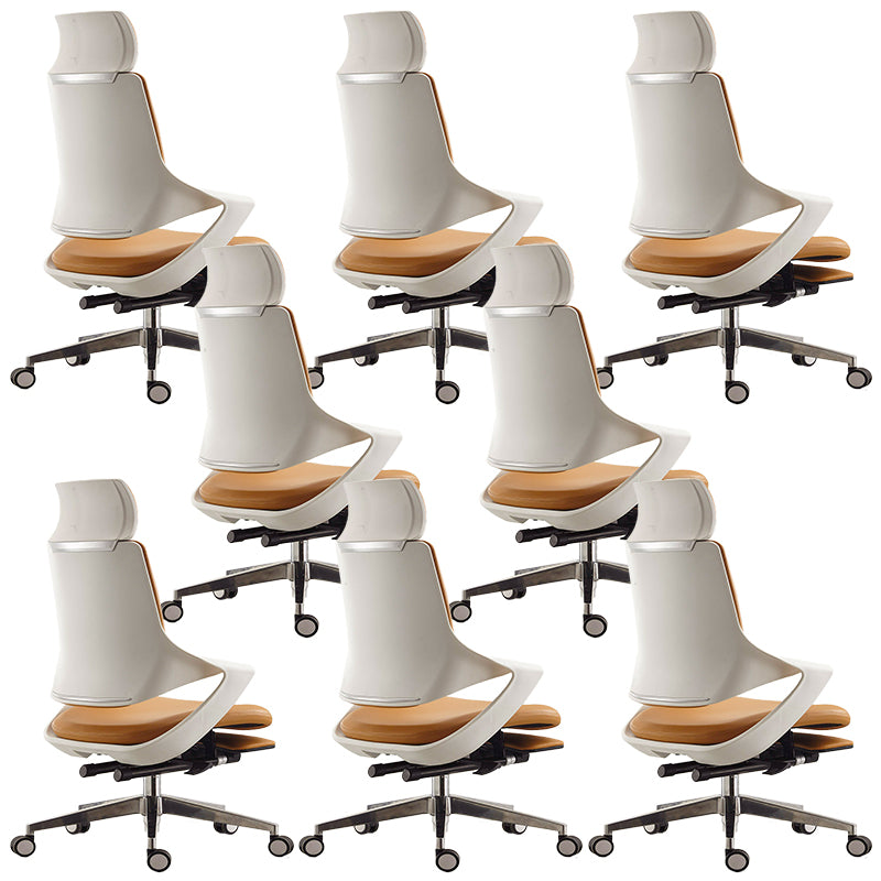 Contemporary Office Chair Fixed Arms Adjustable Seat Height Managers Chair