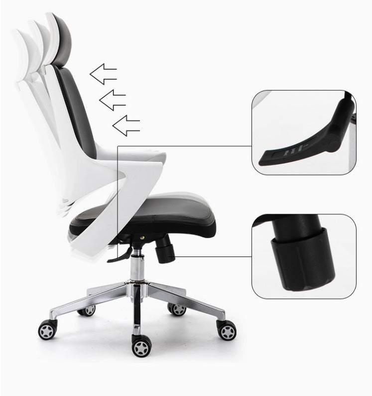 Contemporary Office Chair Fixed Arms Adjustable Seat Height Managers Chair