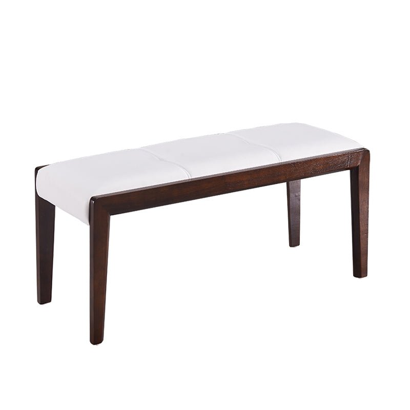 Wooden Bench Mid-Century Modern Solid Wood Seating Bench for Dining Room