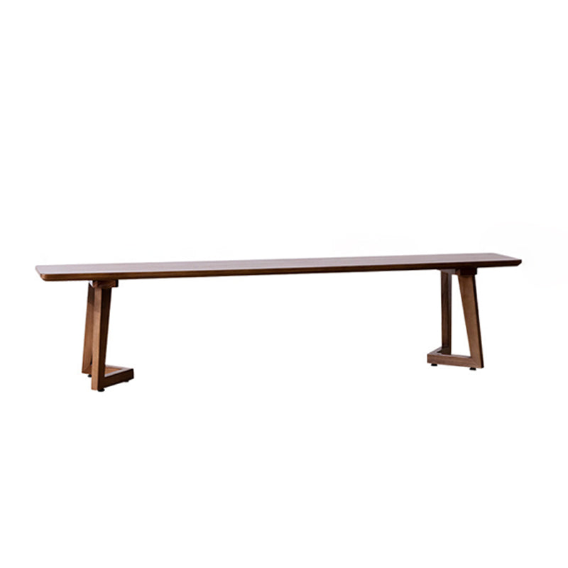 Contemporary Solid Wood Seating Bench Home Bench in Brown with Legs