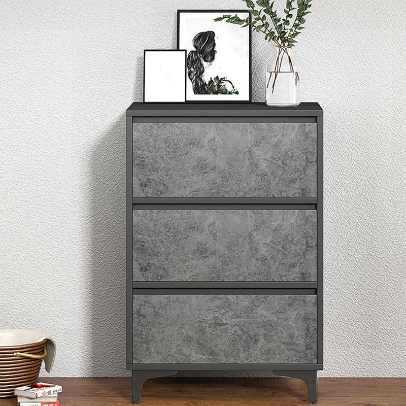 Modern & Contemporary Wooden Accent Chest with Straight Metal Legs