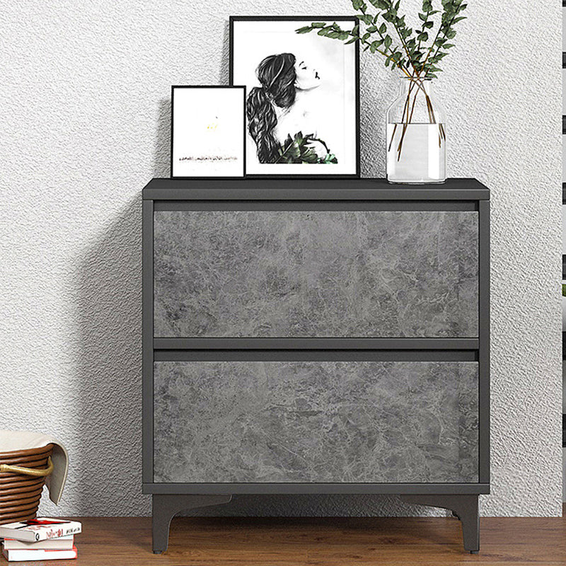 Modern & Contemporary Wooden Accent Chest with Straight Metal Legs