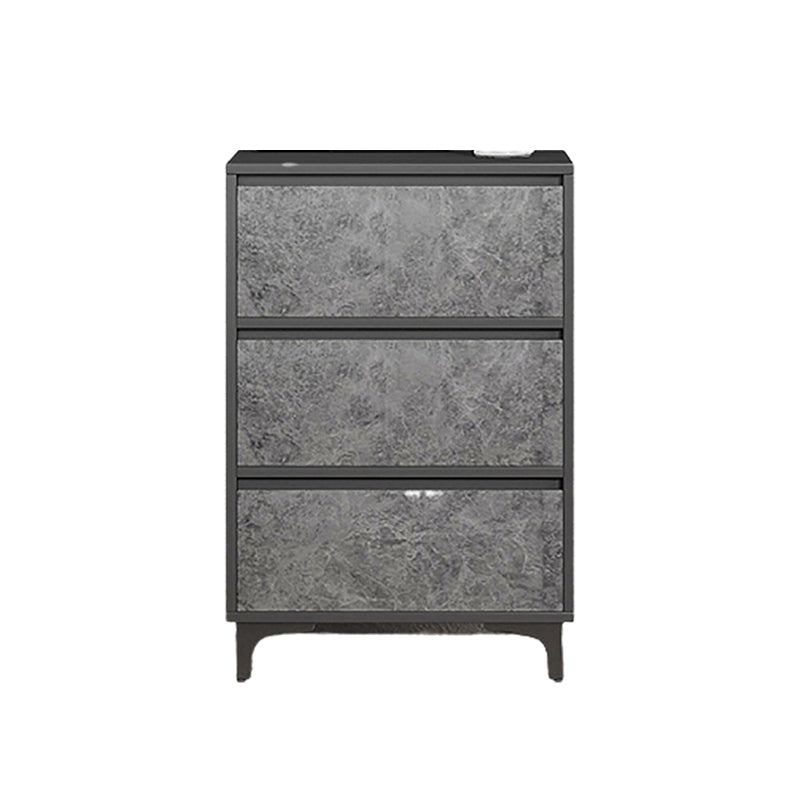 Modern & Contemporary Wooden Accent Chest with Straight Metal Legs