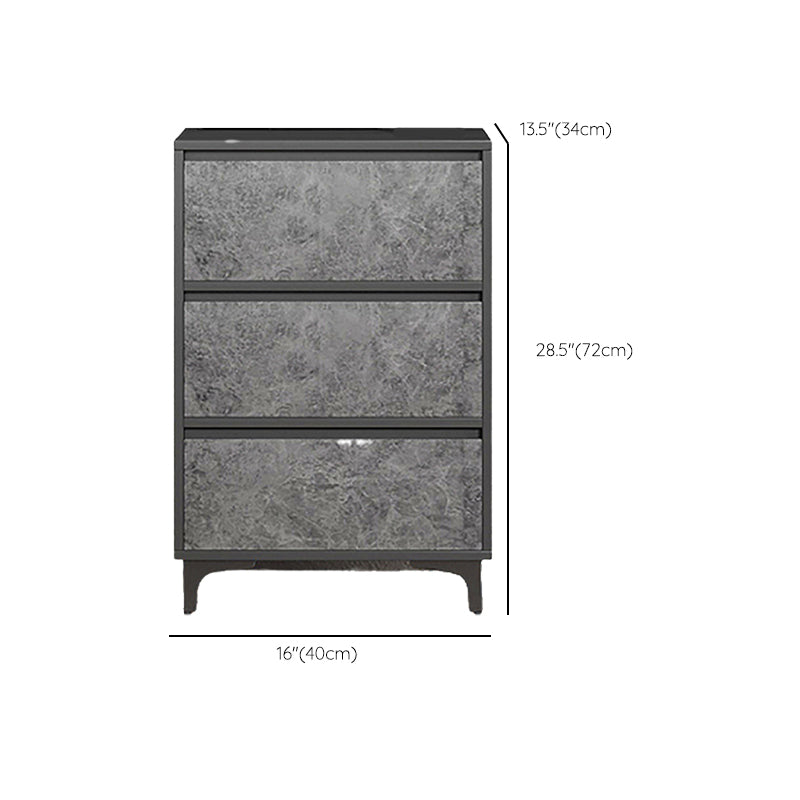 Modern & Contemporary Wooden Accent Chest with Straight Metal Legs