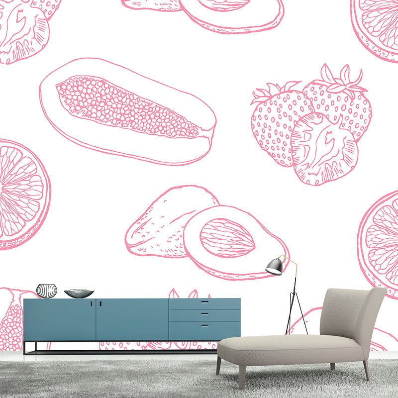 Environmental Illustration Mural Wallpaper Fruit Indoor Wall Mural