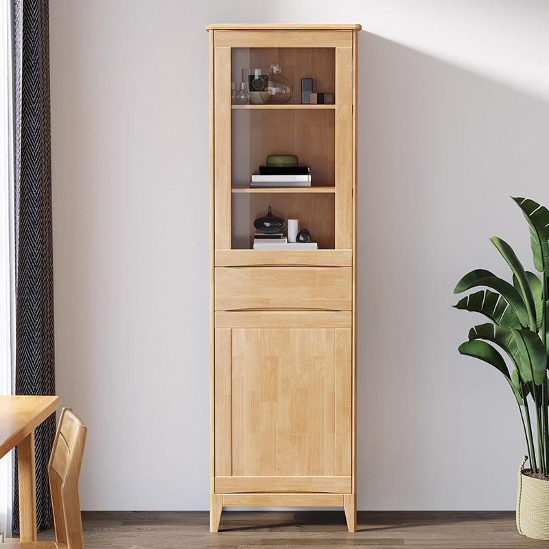 Scandinavian Oak Display Stand Standard 16" W Display Cabinet with Doors