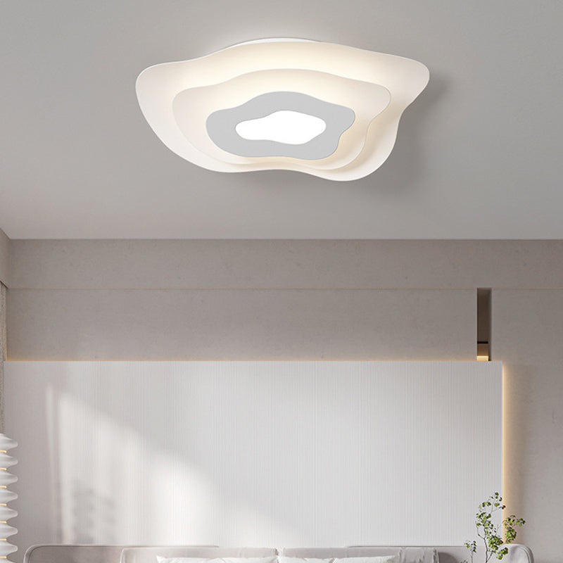 Modern White Ceiling Light LED Flush Mount Lighting for Bathroom