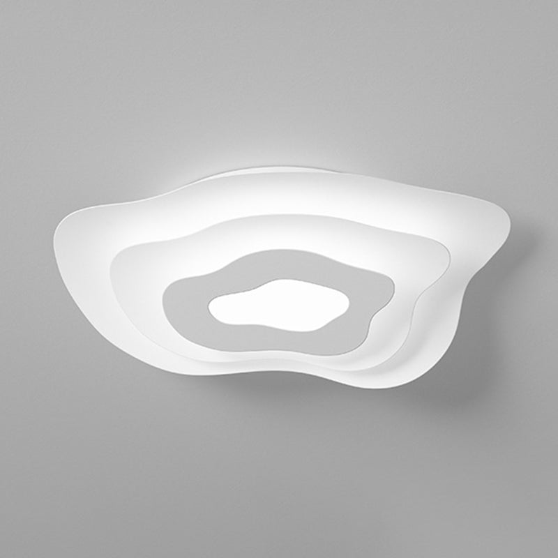 Modern White Ceiling Light LED Flush Mount Lighting for Bathroom