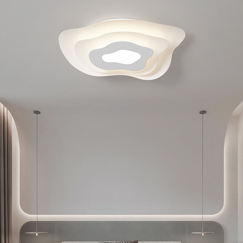 Modern White Ceiling Light LED Flush Mount Lighting for Bathroom