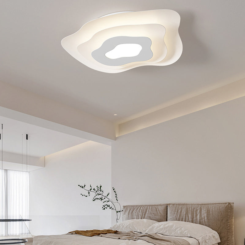 Modern White Ceiling Light LED Flush Mount Lighting for Bathroom